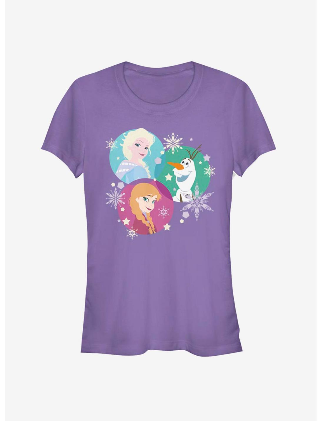 Disney Frozen Tri-Sphere Snow Girls T-Shirt, PURPLE, hi-res