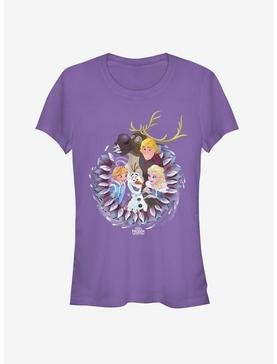 Disney Frozen Wreath Group Girls T-Shirt, , hi-res