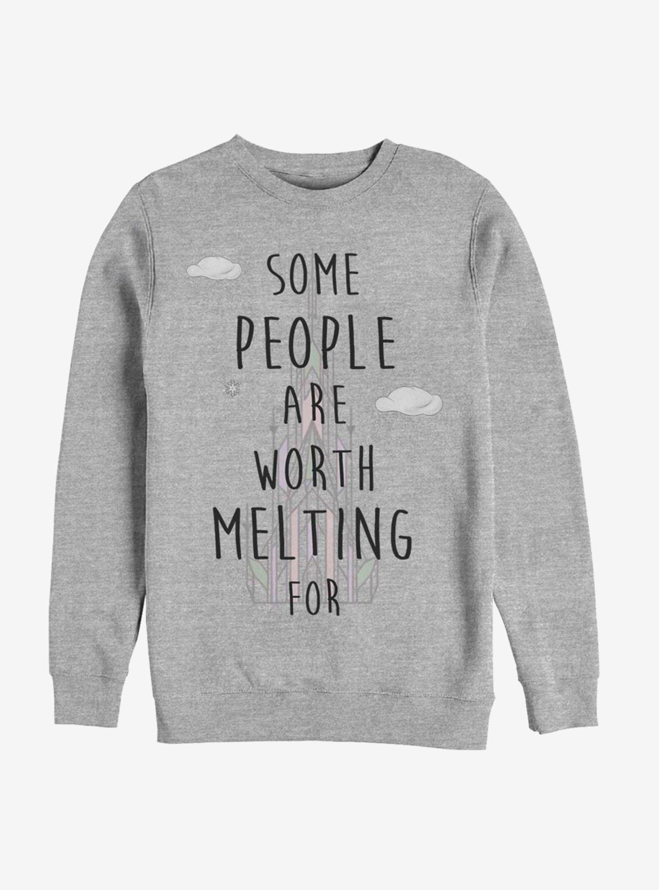 Disney Frozen Melting Snow Sweatshirt, ATH HTR, hi-res