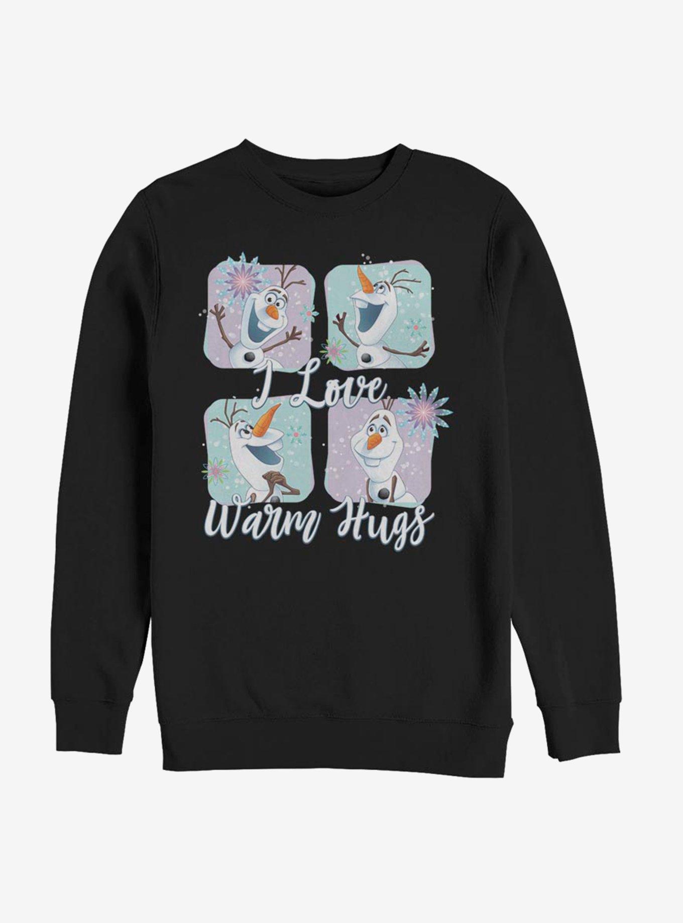 Disney Frozen Olaf And His Hugs Sweatshirt, BLACK, hi-res