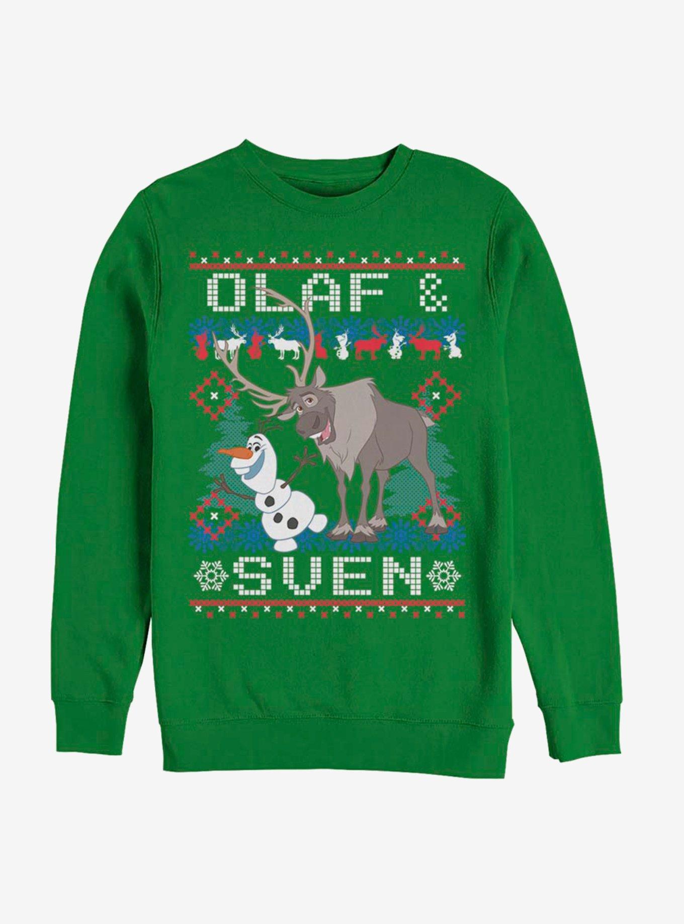 Disney Frozen Olaf And Sven Sweatshirt, KELLY, hi-res