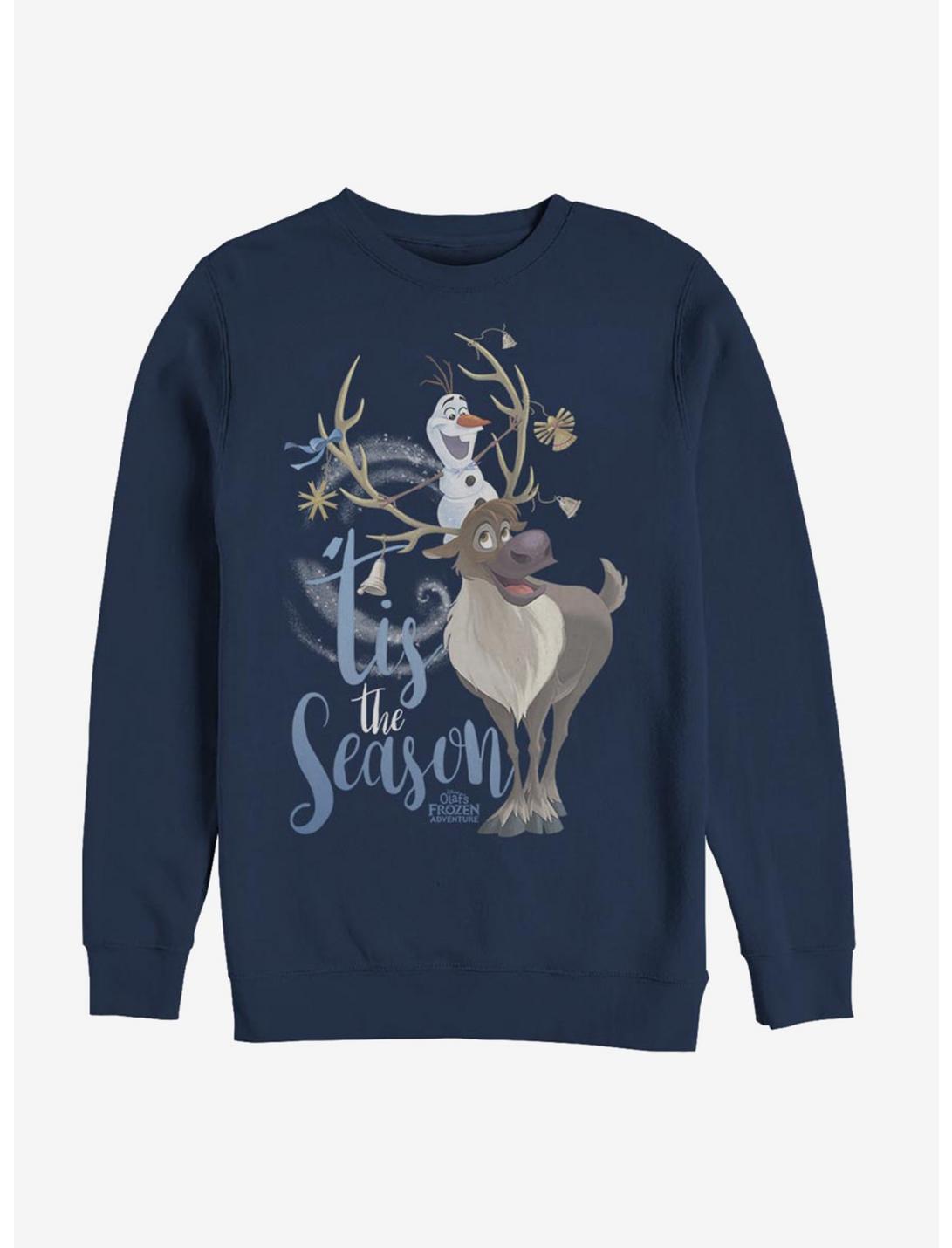 Disney Frozen Olaf Season Sweatshirt, NAVY, hi-res