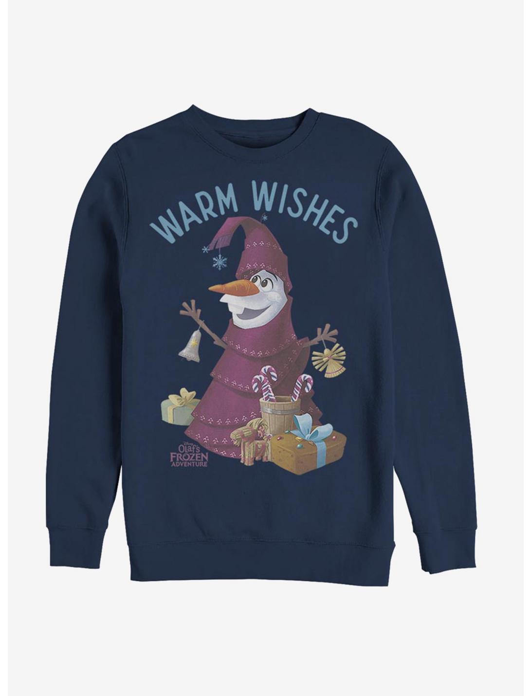 Disney Frozen Olaf Wishes Sweatshirt, NAVY, hi-res