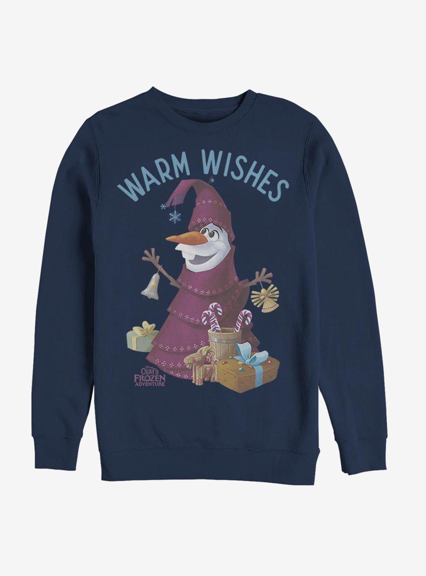 Disney Frozen Olaf Wishes Sweatshirt, NAVY, hi-res