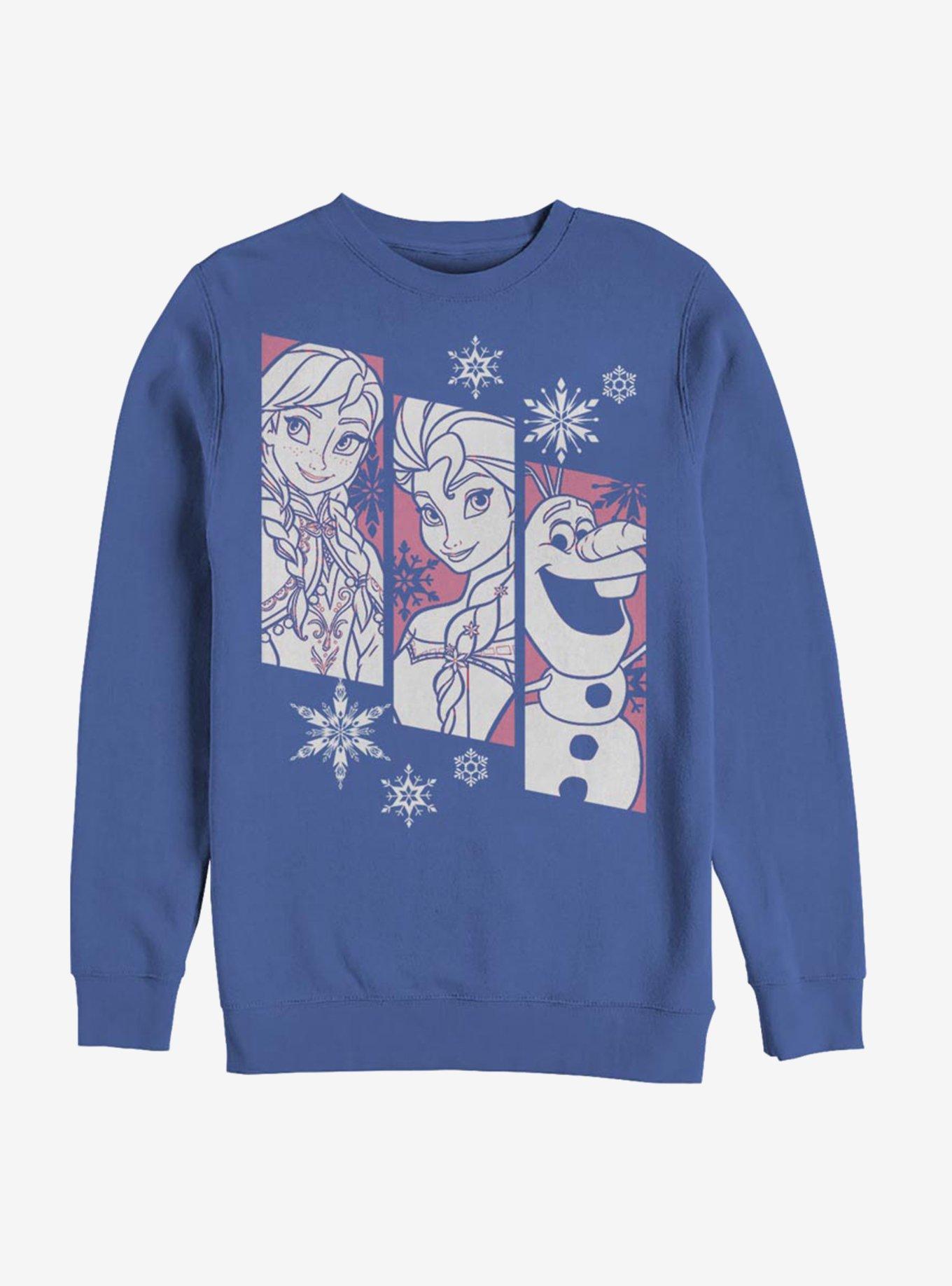 Hot Topic Disney Frozen Snow Trio Sweatshirt Shop Midtown