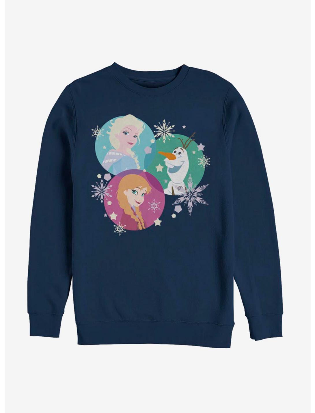 Disney Frozen Tri-Sphere Snow Sweatshirt, NAVY, hi-res
