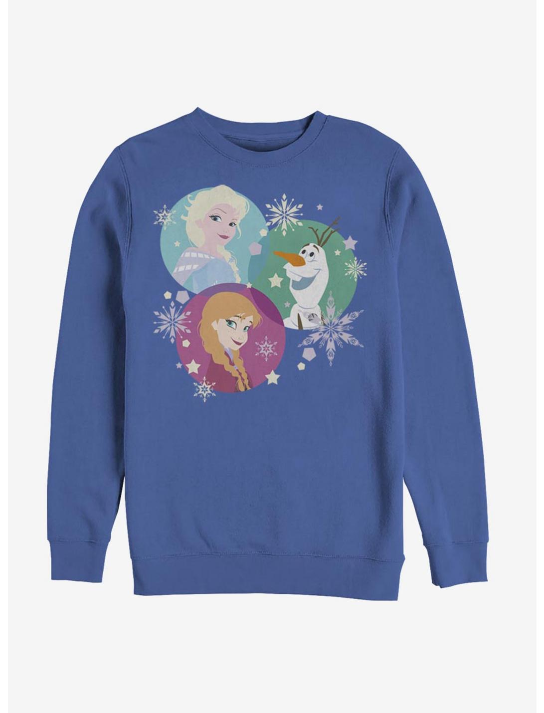 Disney Frozen Tri-Sphere Snow Sweatshirt, ROYAL, hi-res