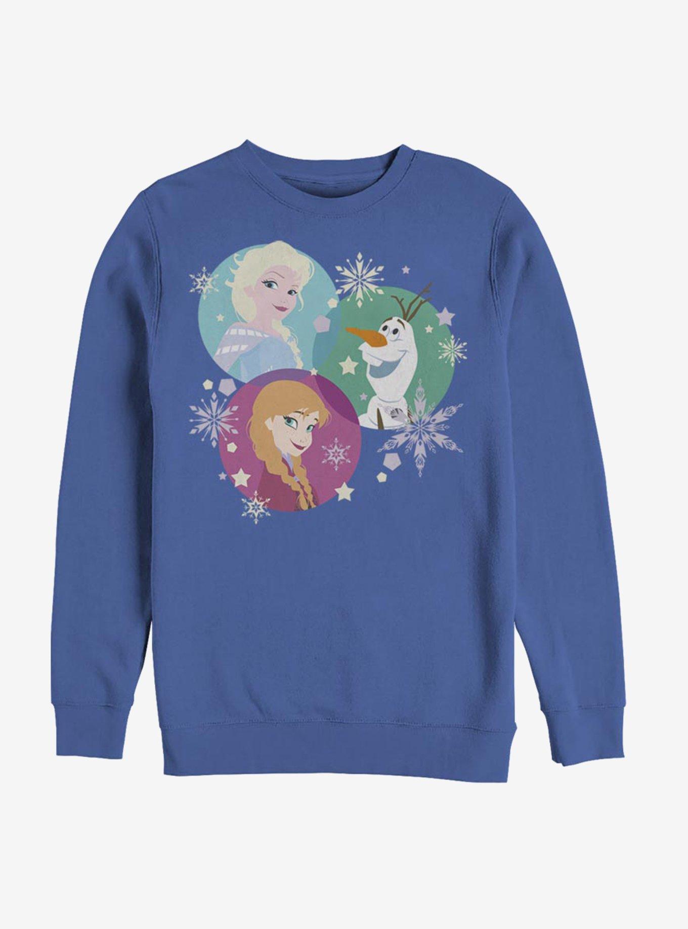 Disney Frozen Tri-Sphere Snow Sweatshirt, ROYAL, hi-res