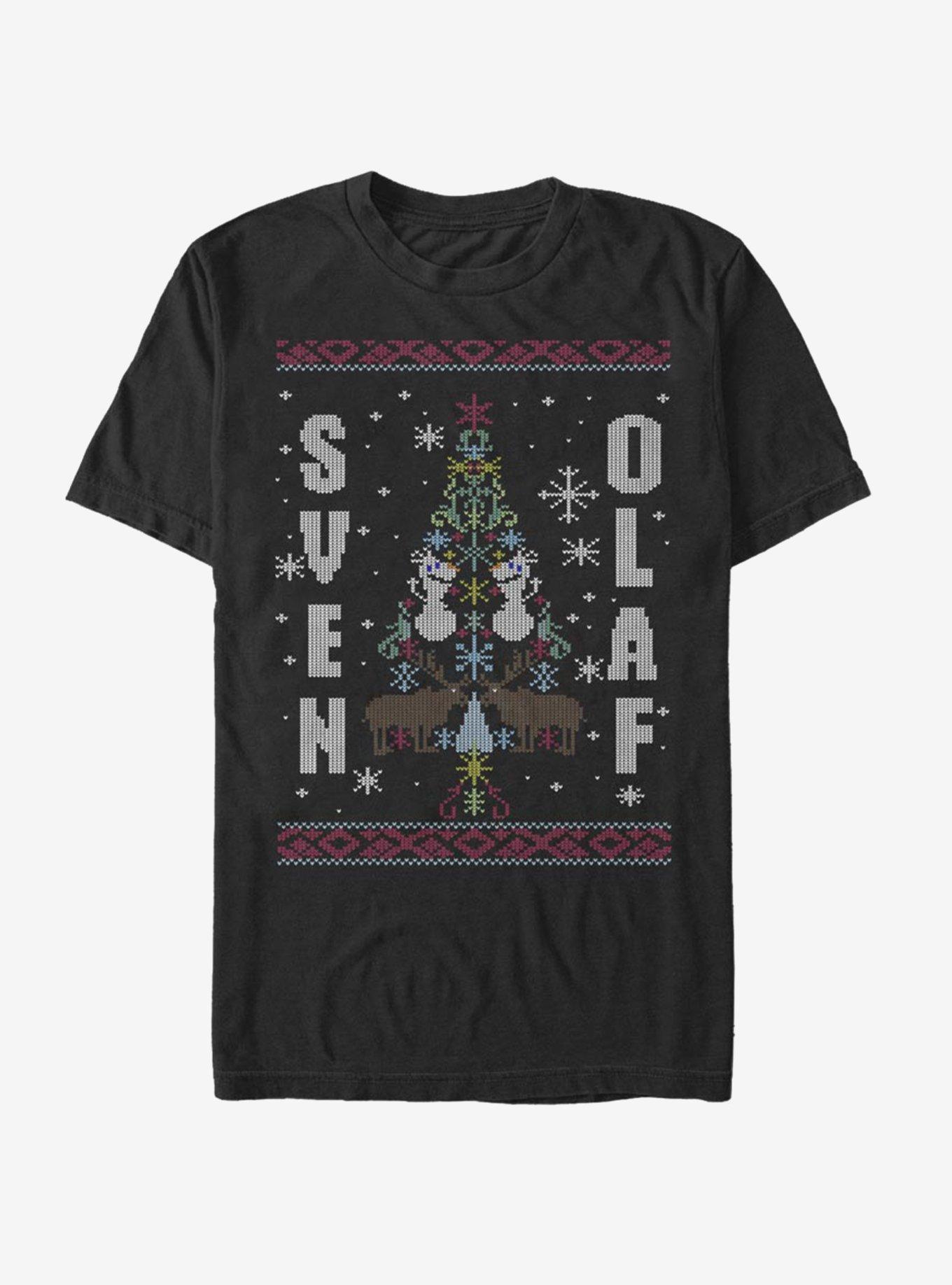 Disney Frozen Sven & Olaf T-Shirt, BLACK, hi-res