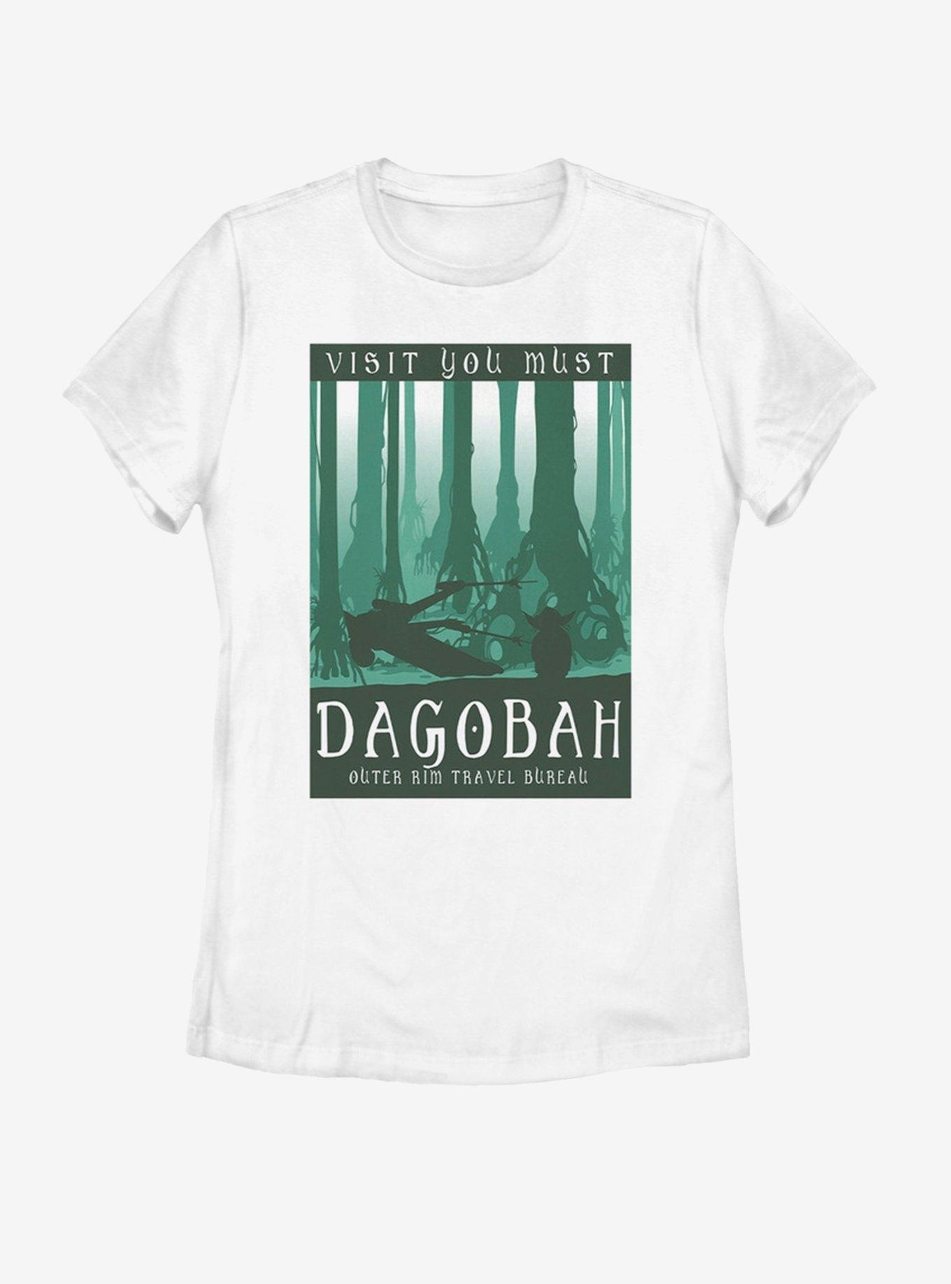 Star Wars Visit Dagobah Womens T-Shirt, WHITE, hi-res