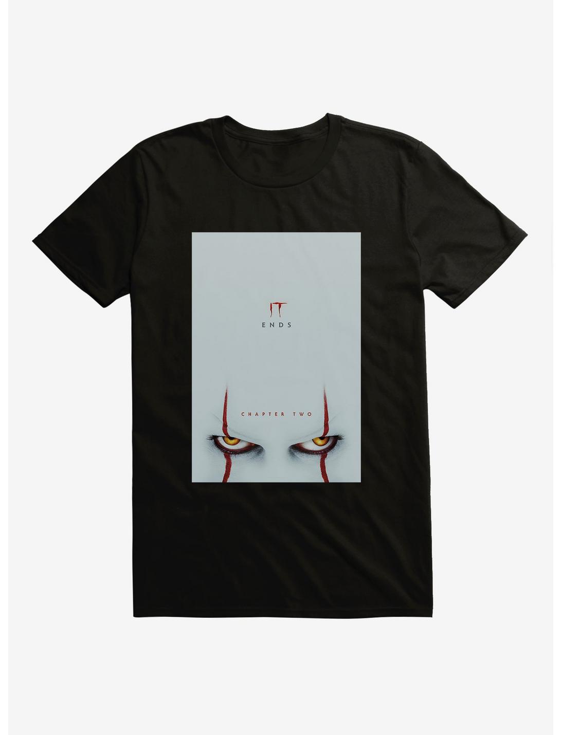 IT Chapter Two It Ends Eyes Poster T-Shirt, BLACK, hi-res