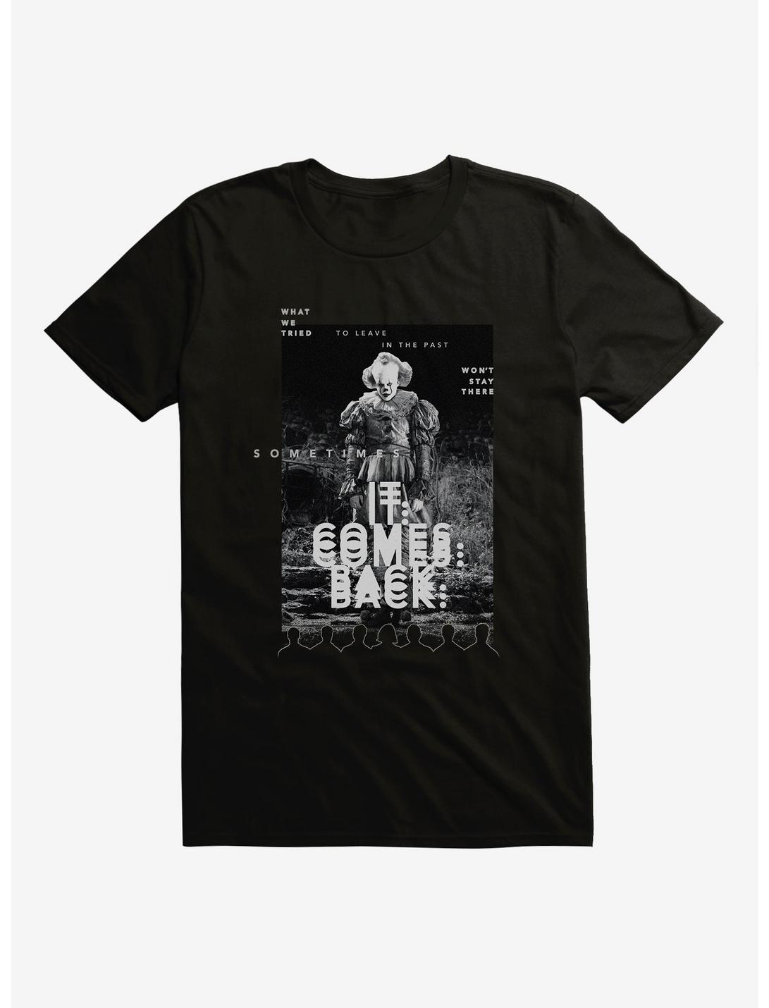 IT Chapter Two IT Comes Back Poster T-Shirt, BLACK, hi-res