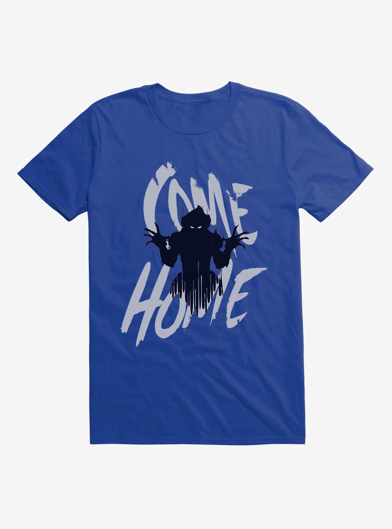IT Chapter Two Pennywise Shadow Come Home Gray Script T-Shirt, ROYAL BLUE, hi-res