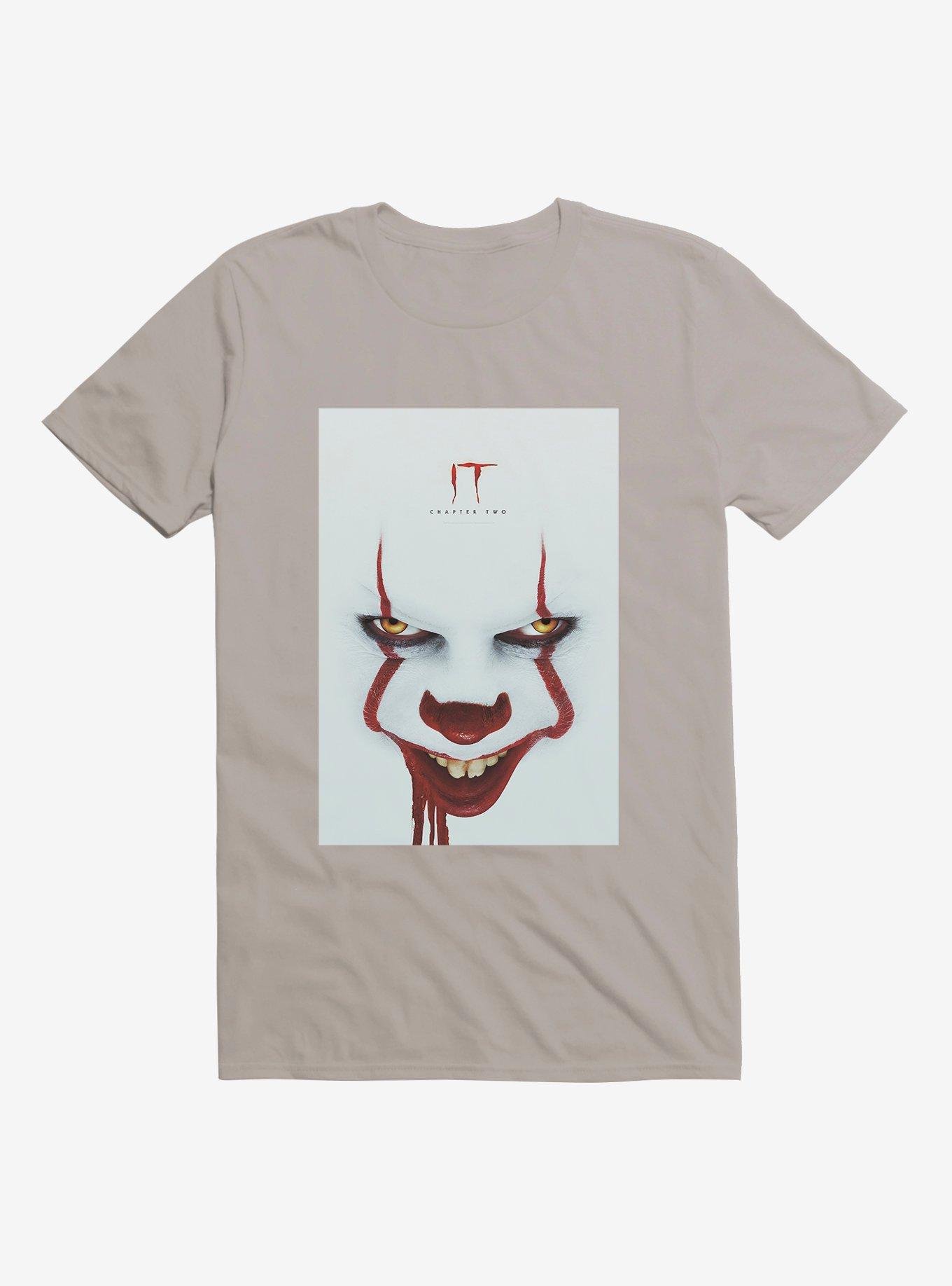 IT Chapter Two Pennywise Grin Poster T-Shirt, LIGHT GREY, hi-res