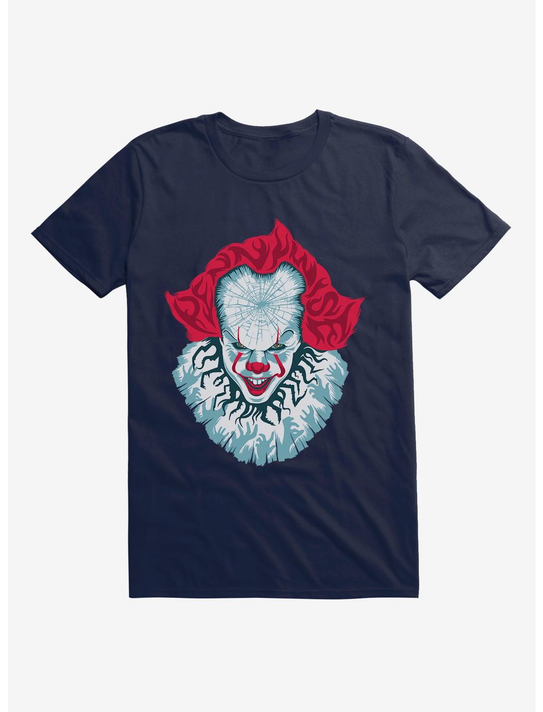 IT Chapter Two Vibrant Pennywise Script Art T-Shirt, MIDNIGHT NAVY, hi-res