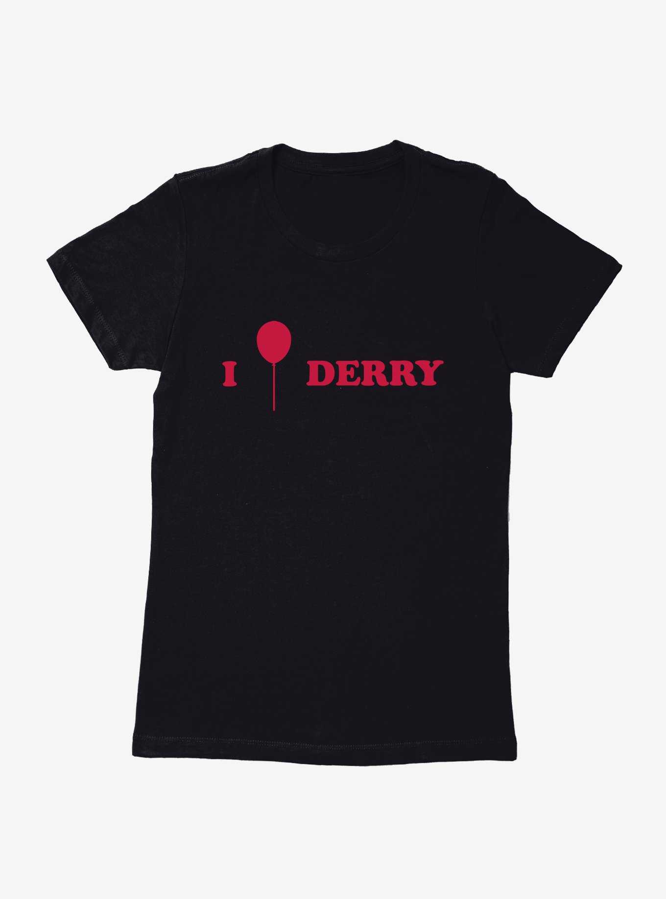 IT Chapter Two I Balloon Derry Red Script Womens T-Shirt, , hi-res