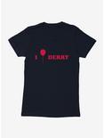 IT Chapter Two I Balloon Derry Red Script Womens T-Shirt, MIDNIGHT NAVY, hi-res