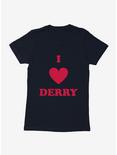 IT Chapter Two I Heart Derry Script Stack Womens T-Shirt, MIDNIGHT NAVY, hi-res