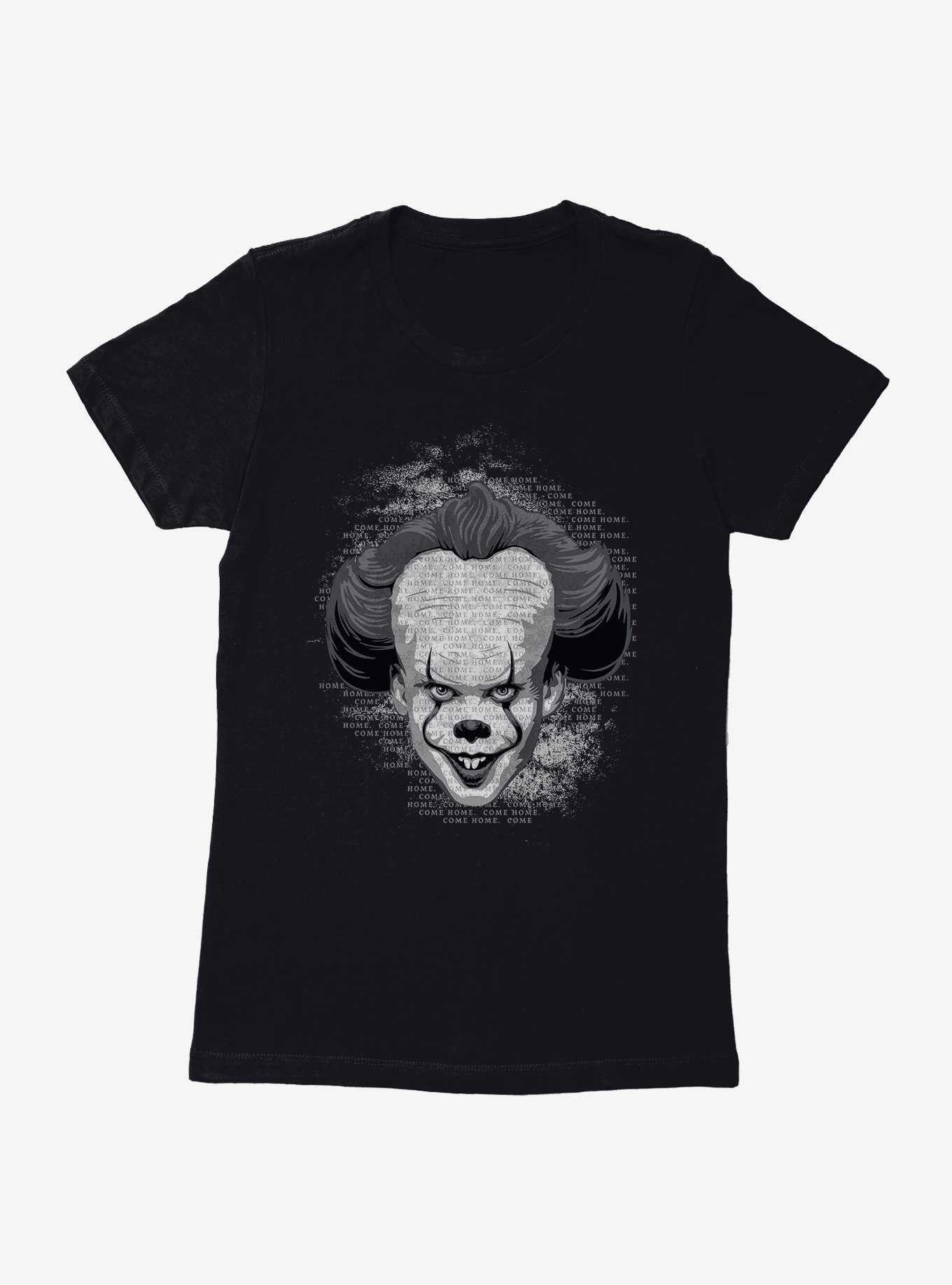IT Chapter Two Pennywise Come Home Script Grayscale Womens T-Shirt, , hi-res