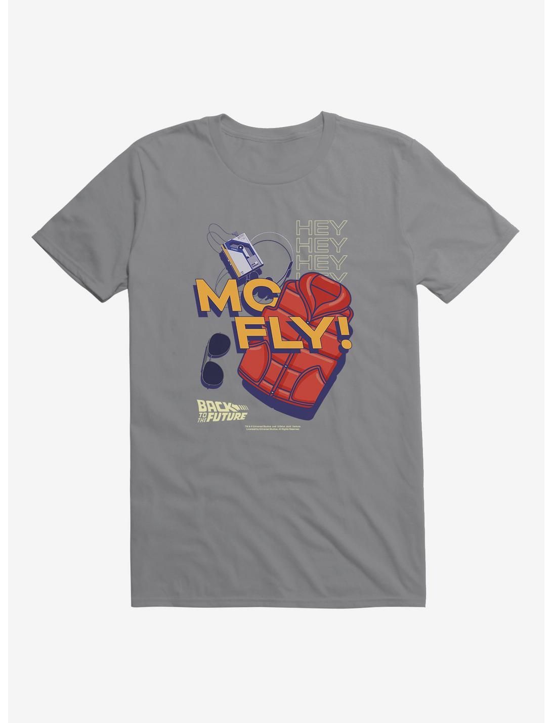 Back To The Future Hey McFly T-Shirt, STORM GREY, hi-res