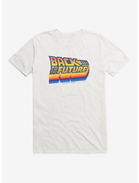 Back To The Future Logo T-Shirt, WHITE, hi-res