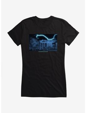 Back To The Future Clock Tower Girls T-Shirt, BLACK, hi-res