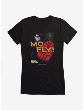 Back To The Future Hey McFly Girls T-Shirt, BLACK, hi-res