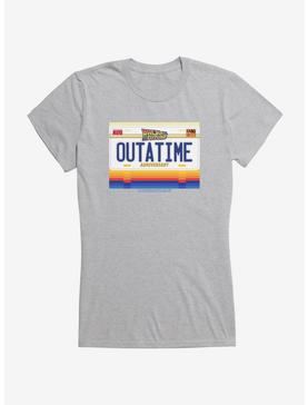 Back To The Future Out A Time License Plate Girls T-Shirt, , hi-res
