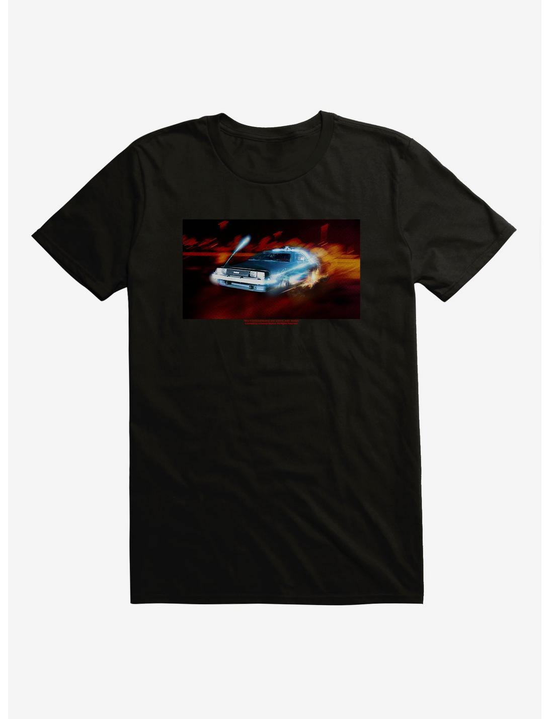 Back To The Future DeLorean Time Machine T-Shirt, BLACK, hi-res