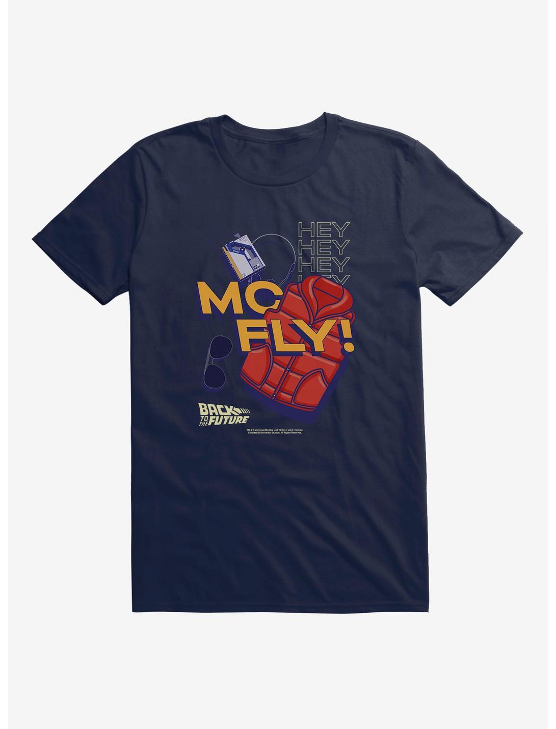 Back To The Future Hey McFly T-Shirt, MIDNIGHT NAVY, hi-res