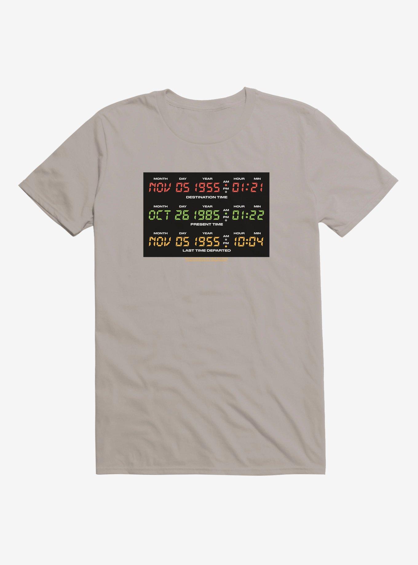 Back To The Future Time Watch T-Shirt, LIGHT GREY, hi-res