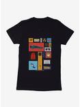 Back To The Future Collage Womens T-Shirt, BLACK, hi-res