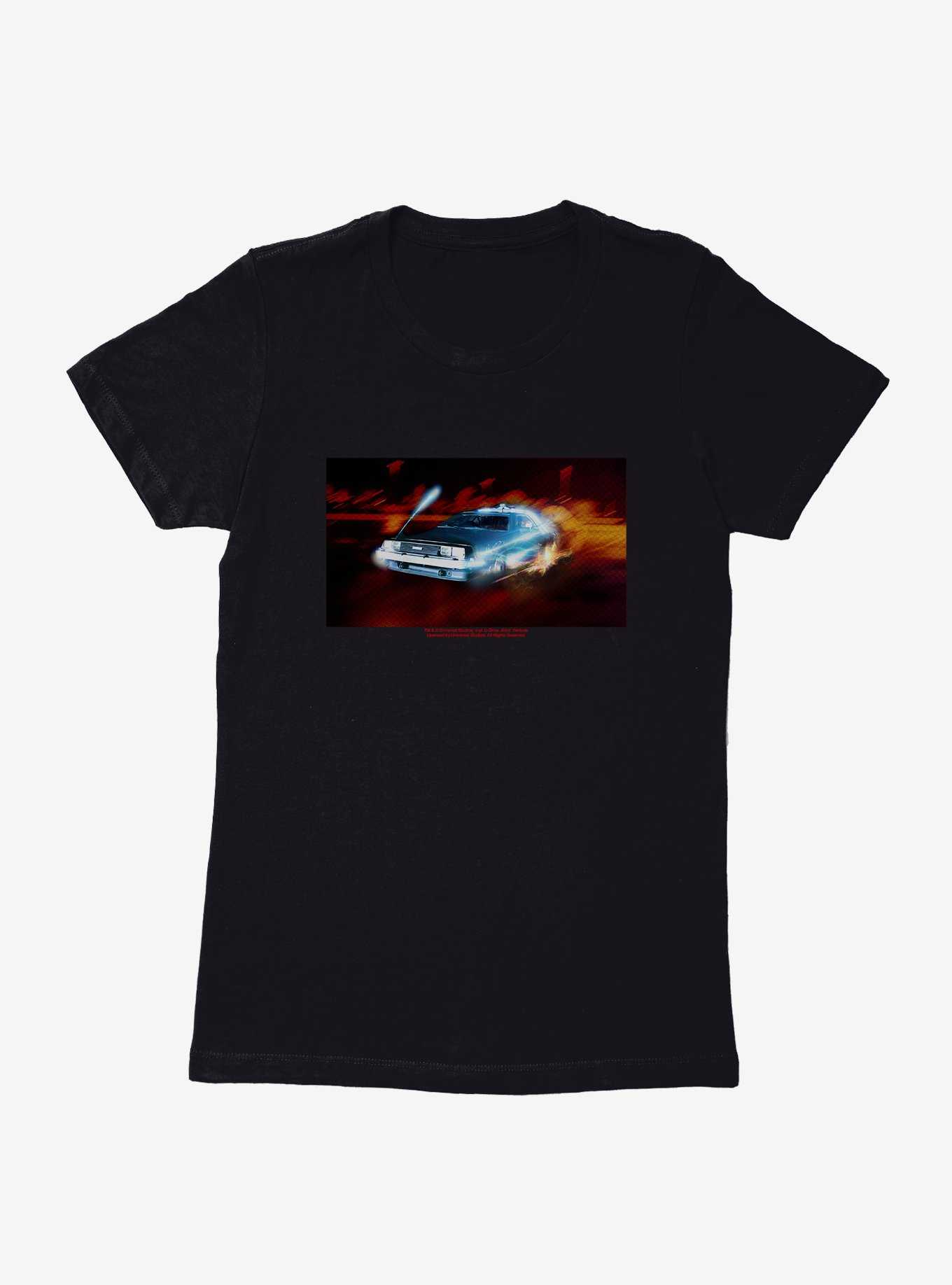 Back To The Future DeLorean Time Machine Womens T-Shirt, , hi-res