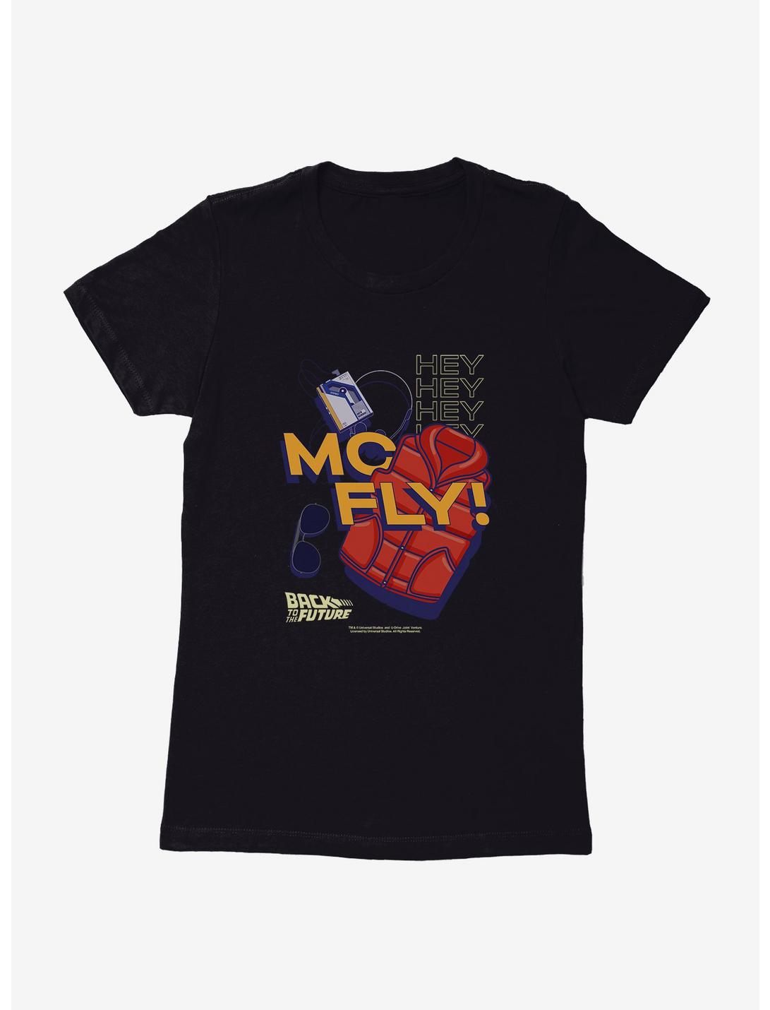 Back To The Future Hey McFly Womens T-Shirt, BLACK, hi-res