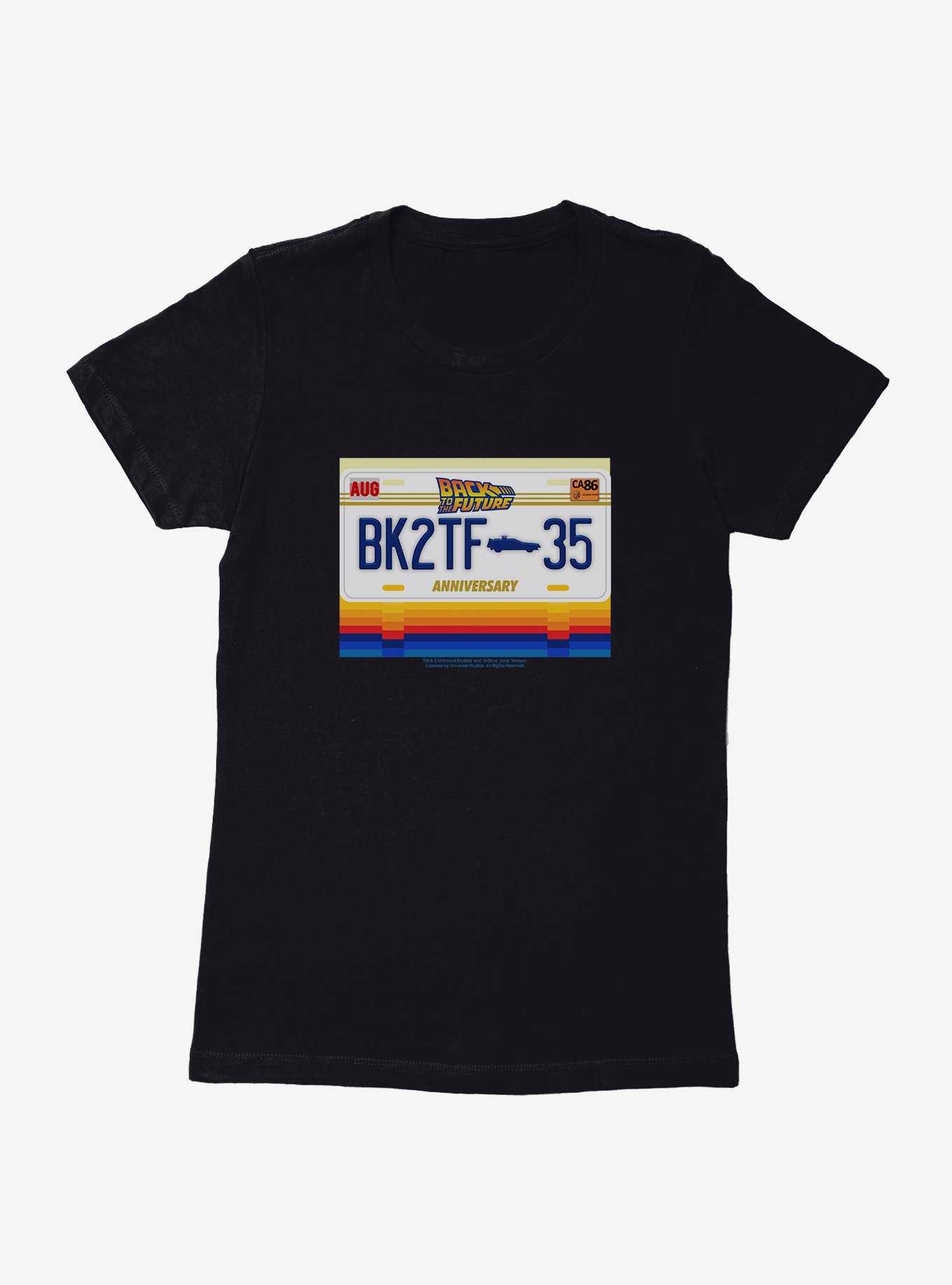 Back To The Future License Plate Womens T-Shirt, , hi-res
