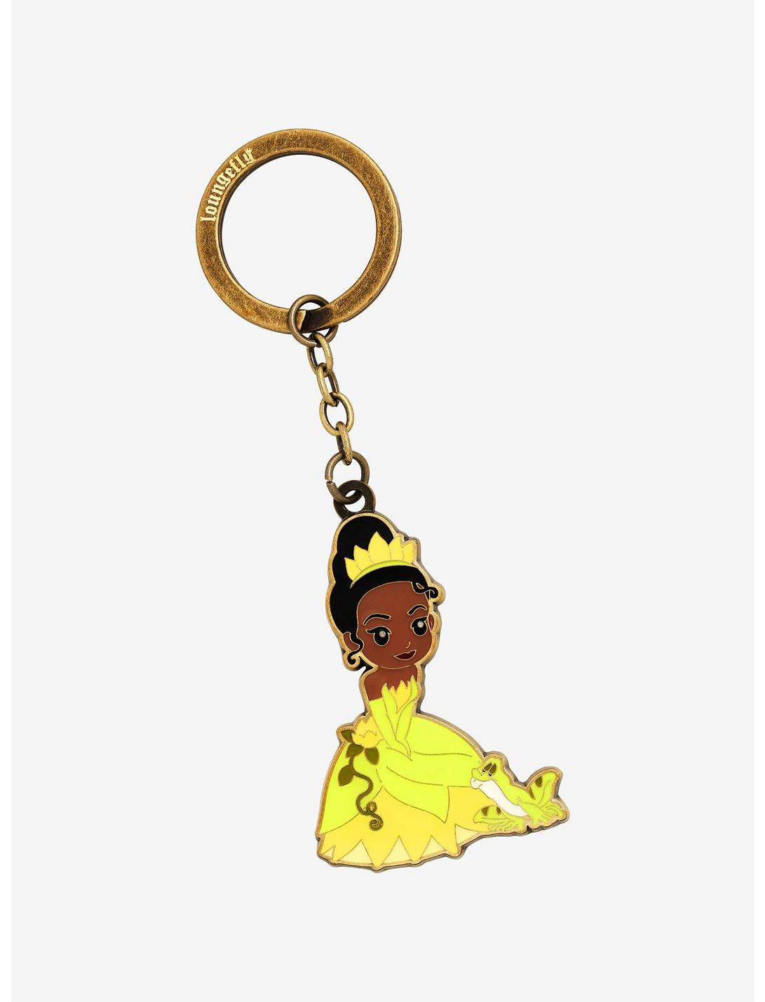 Loungefly Disney The Princess and the Frog Tiana & Naveen Enamel Keychain - BoxLunch Exclusive, , hi-res
