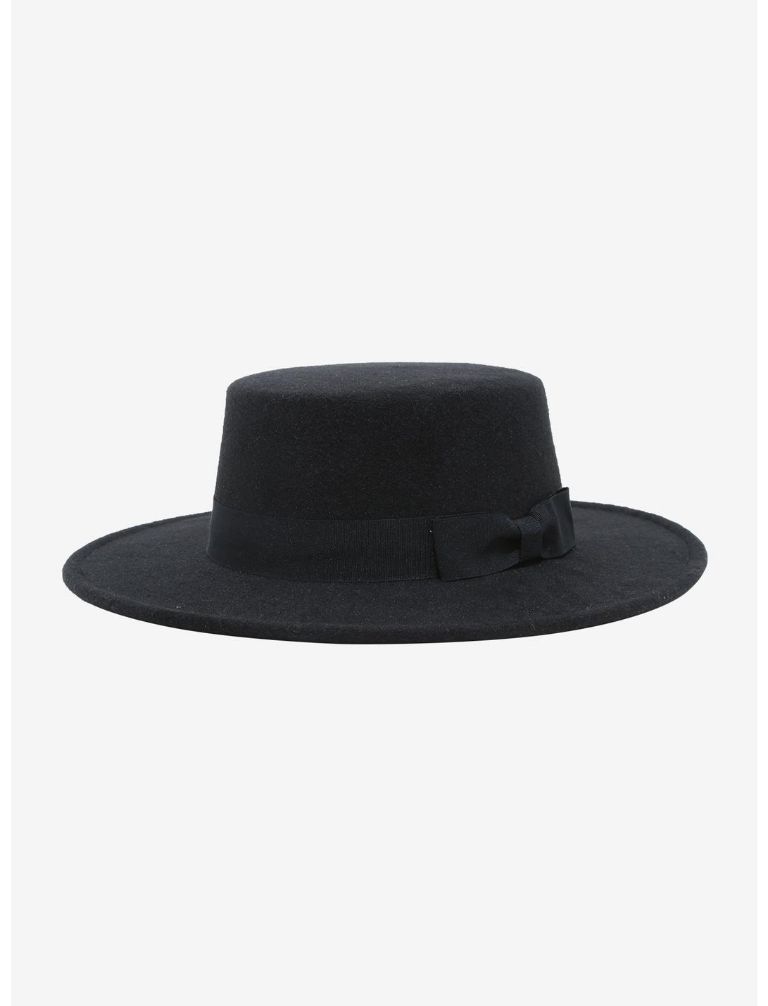 Black Short Brim Hat, , hi-res