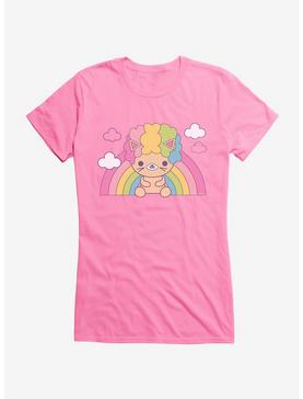 Afro Cat Pastel Rainbow Girls T-Shirt, , hi-res