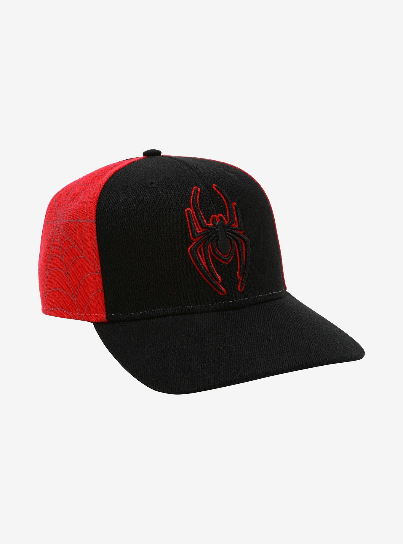Marvel Spider-Man Black & Red Logo Snapback Hat, , hi-res