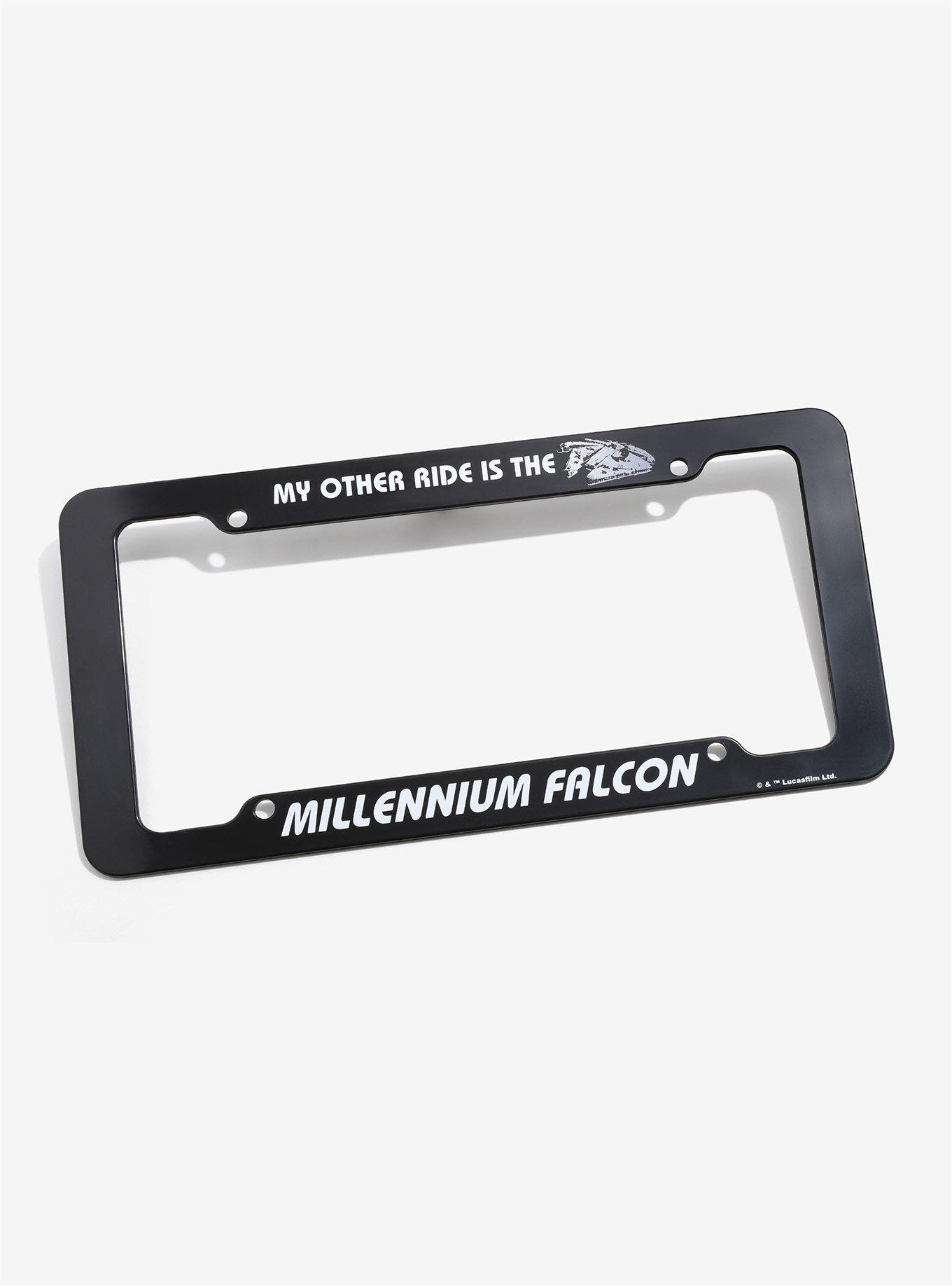 Star Wars Millennium Falcon License Plate Frame, , hi-res