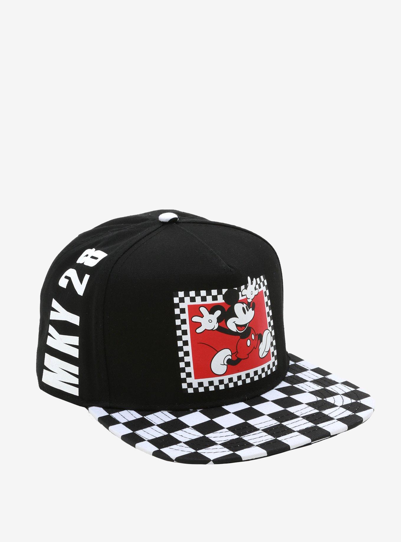 Disney Mickey Mouse Checkered Snapback Hat, , hi-res