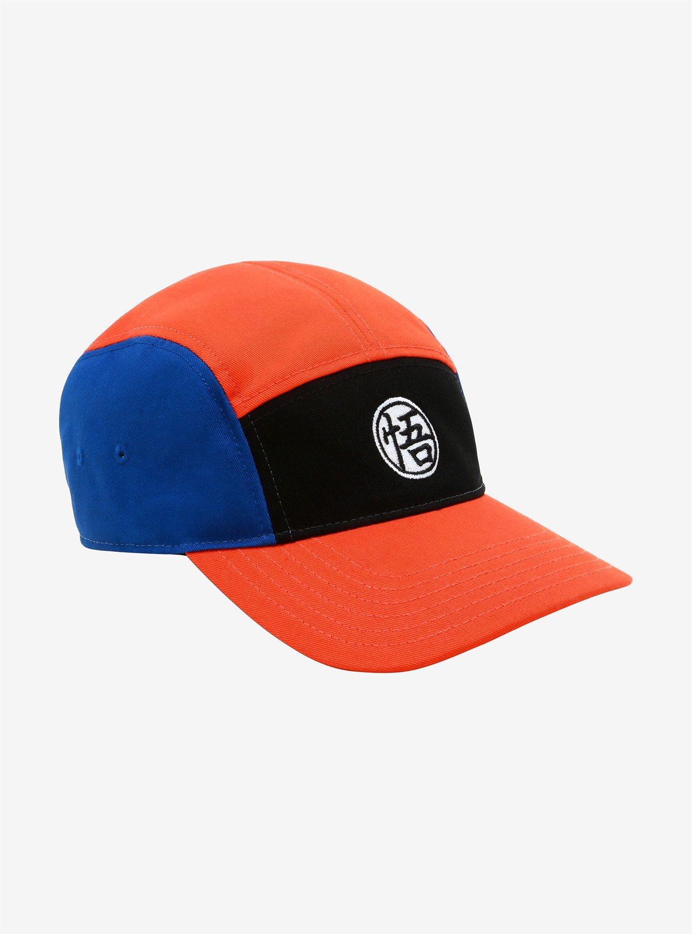 Dragon Ball Z Blue Orange & Black 5-Panel Strapback Hat, , hi-res