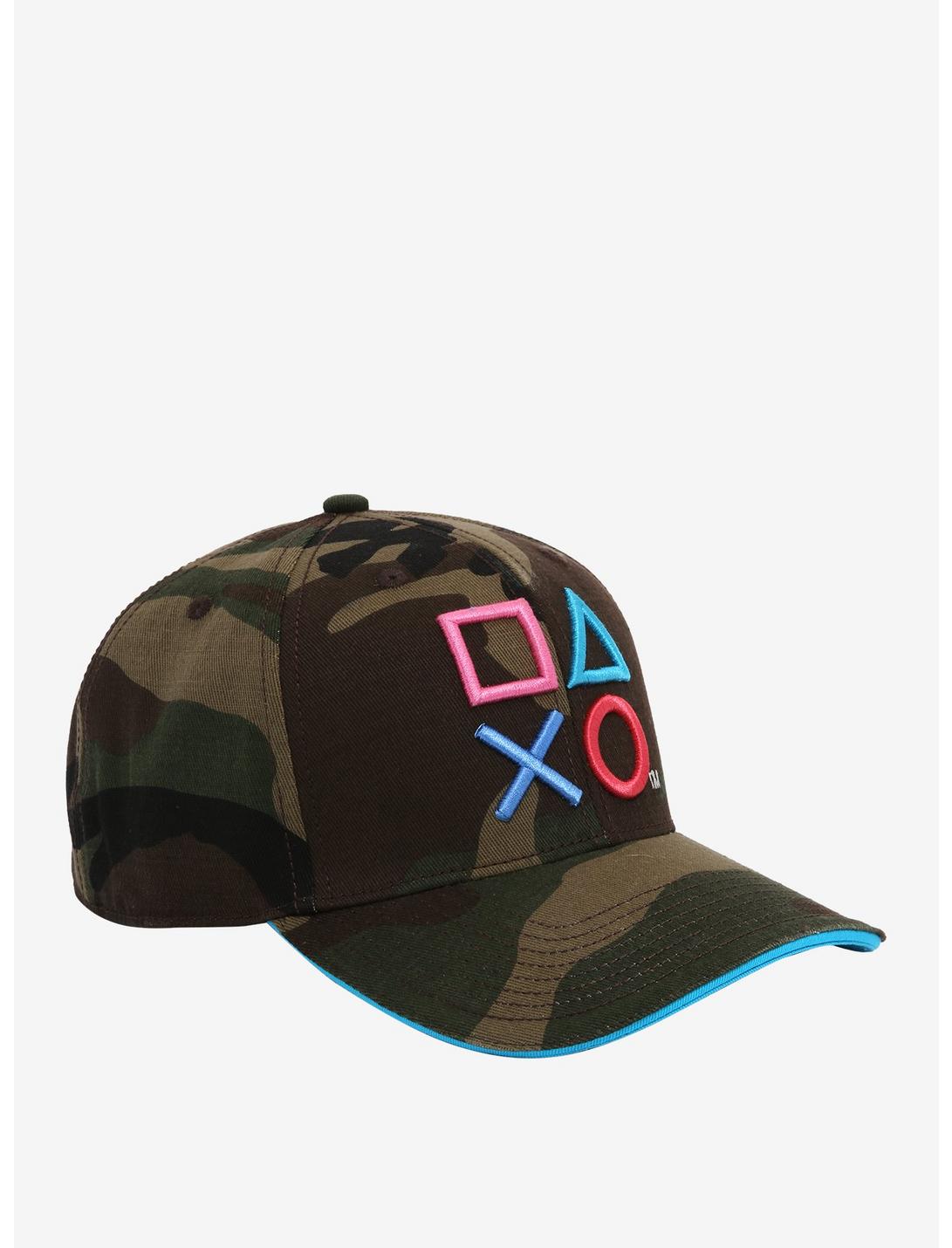 PlayStation Camo Snapback Hat, , hi-res