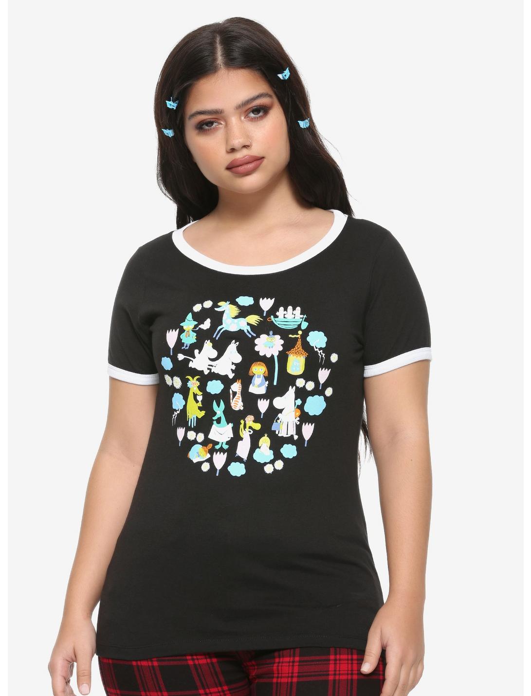 Moomin Characters Girls Ringer T-Shirt, MULTI, hi-res