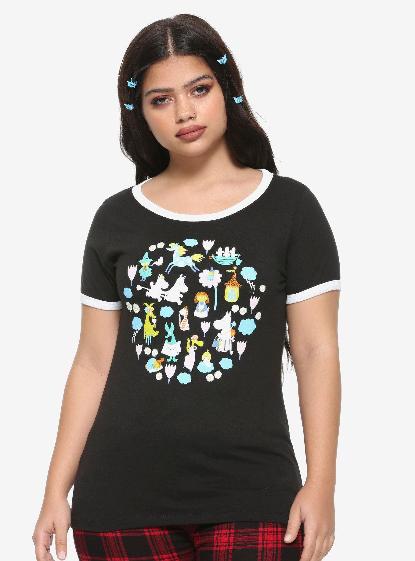 Moomin Characters Girls Ringer T-Shirt, MULTI, hi-res