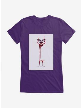 IT Chapter Two Blood Drip Poster Girls T-Shirt, PURPLE, hi-res