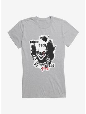 IT Chapter Two Come Back And Play Cutout Girls T-Shirt, HEATHER, hi-res