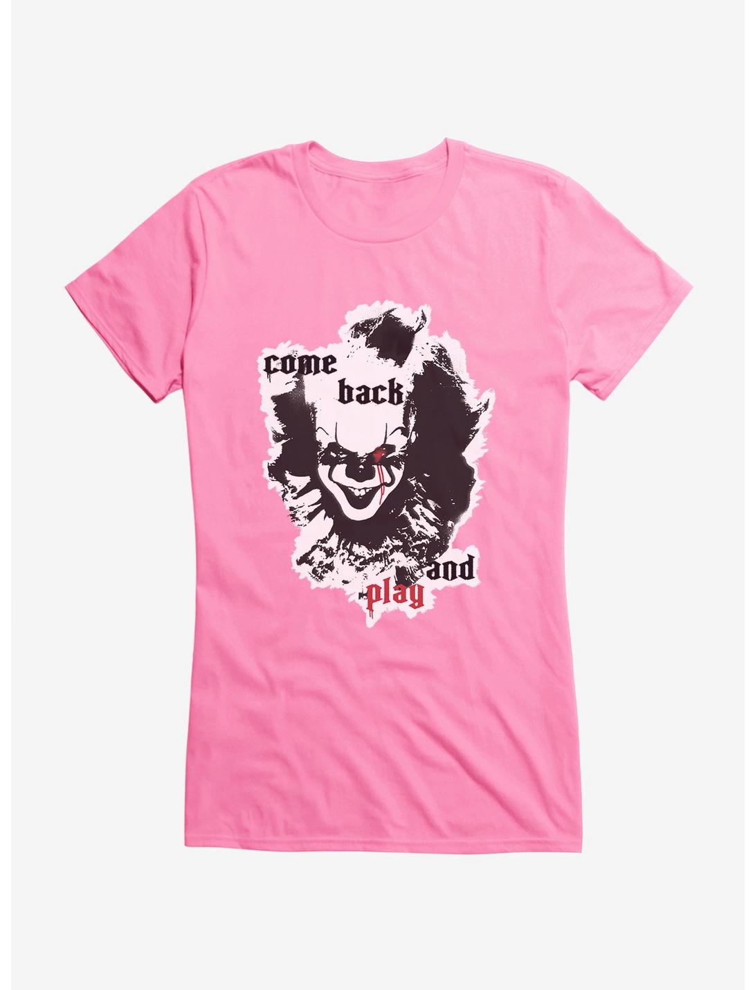 IT Chapter Two Come Back And Play Cutout Girls T-Shirt, CHARITY PINK, hi-res