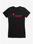 IT Chapter Two I Balloon Derry Red Script Girls T-Shirt, , hi-res
