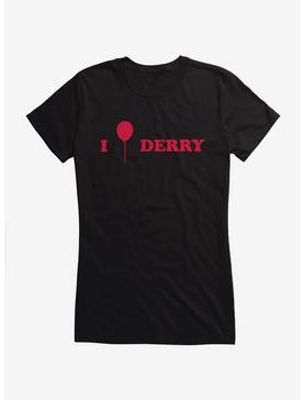 IT Chapter Two I Balloon Derry Red Script Girls T-Shirt, , hi-res